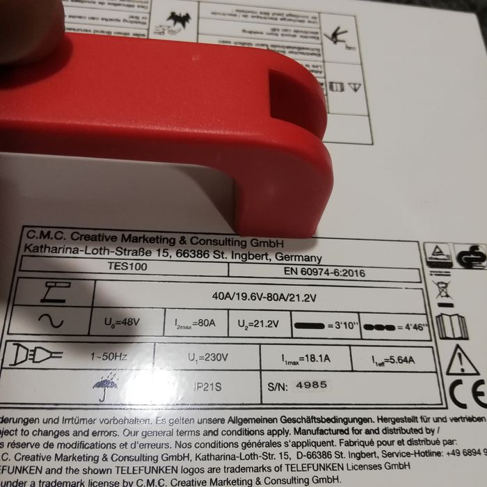 TRANSPORT  GRATUIT Aparat sudura telefunken tes 100 (NOU) funcționare