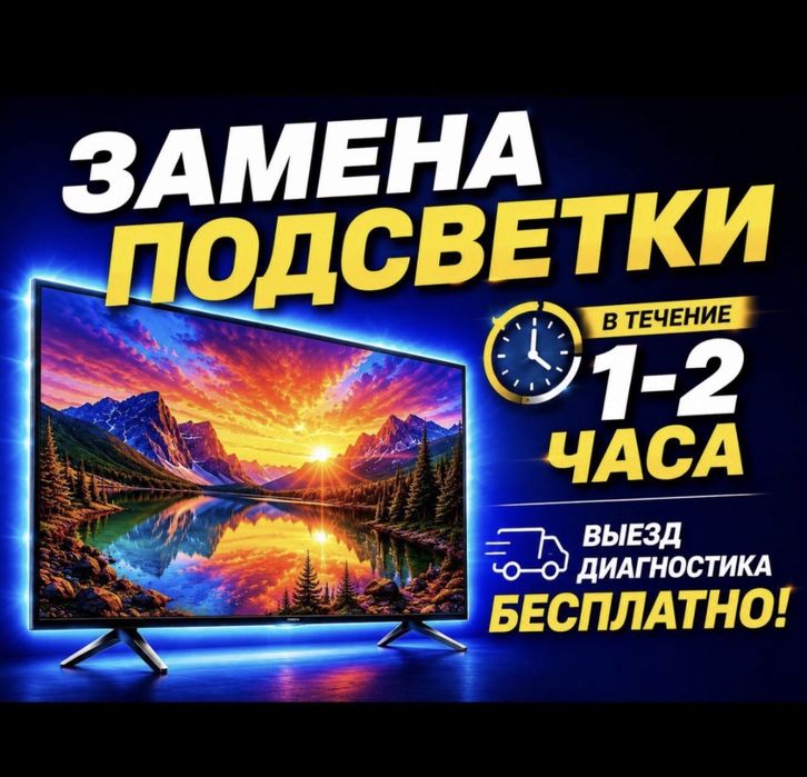 РЕМОНТ Телевизоров замена экранов/матрицы
