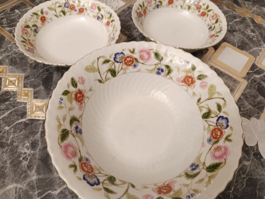 Старинные китайские тарелки для салата и супа