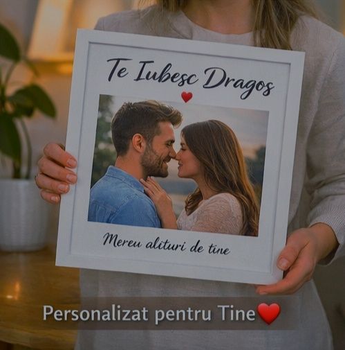 Tablou personalizat-print pe hârtie în rama simpla