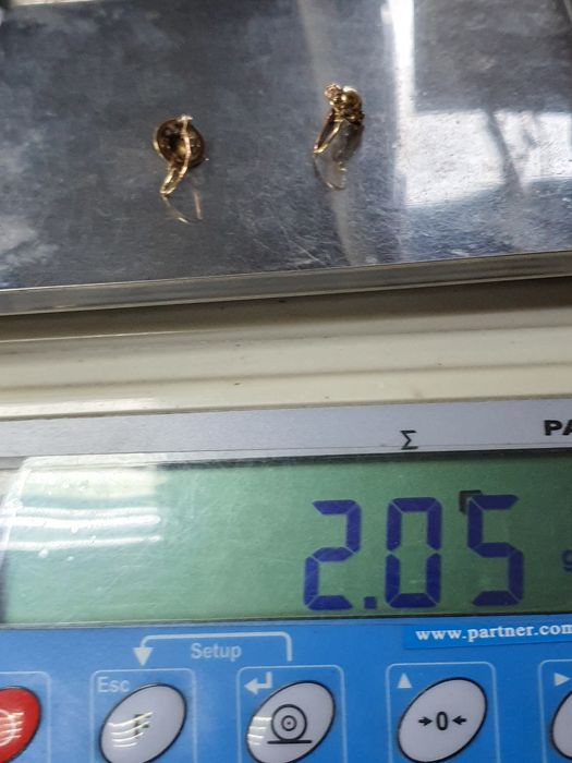 Cercei din aur de 14K lucrați manual cu tortiță – gramaj 2,05 g
