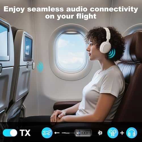 Нов AUX Bluetooth 5.4 предавател приемник за TV кола самолет аудио адаптер