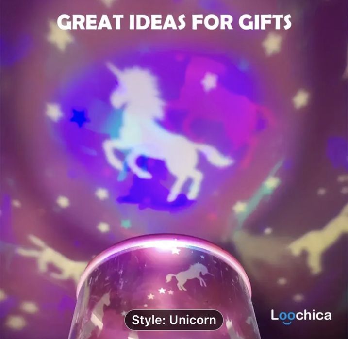 Детска Нощна лампа с лед светлини