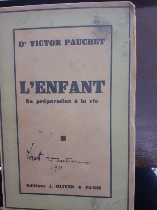 L`enfant. Sa preparation a la vie.