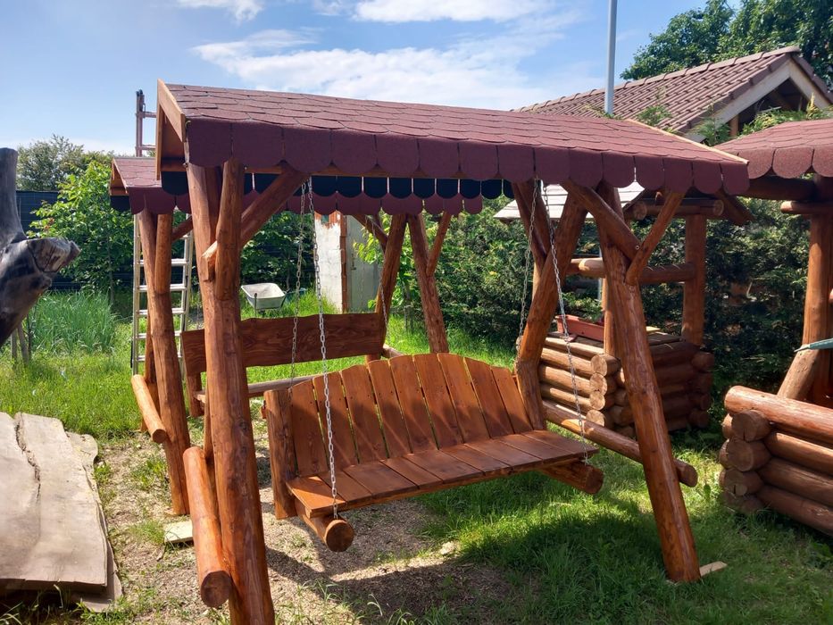 Balansoar din lemn masiv