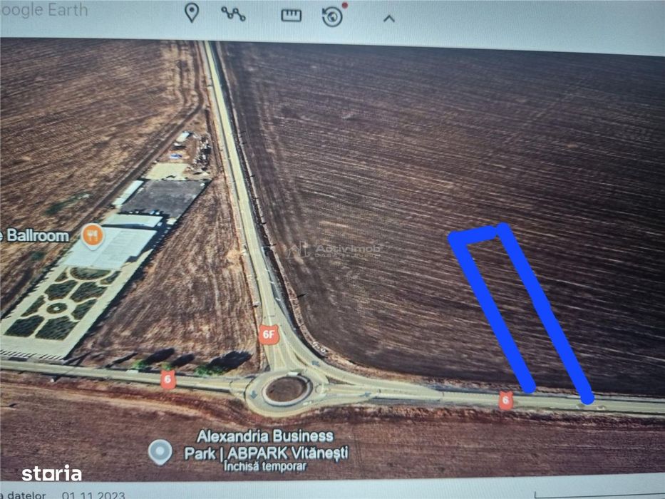 Teren extravilan deschidere 36m liniari vis a vis de Dedeman