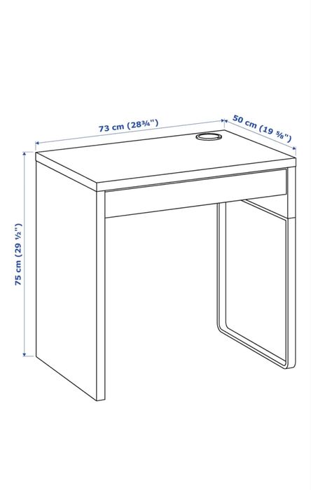 Стол письменный IKEA + стеллаж белый