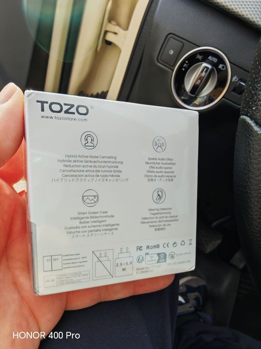 Tozo NC20 pro led display чисто нови black, champagne gold