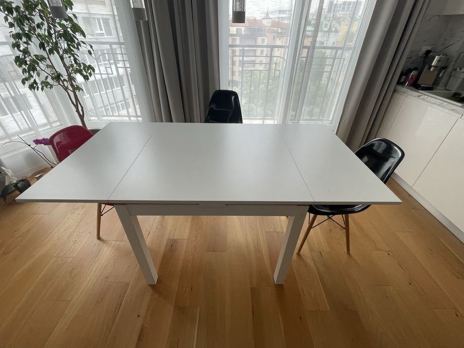 Маса за хранене Ikea разрегателна 90/129/168 x 90 см