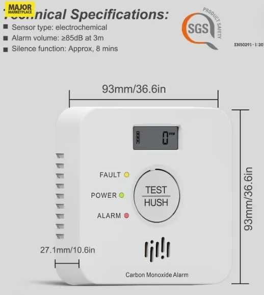 Detector monoxid carbon - nou