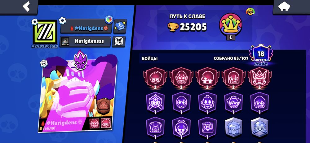 Аккаунт Brawl Stars