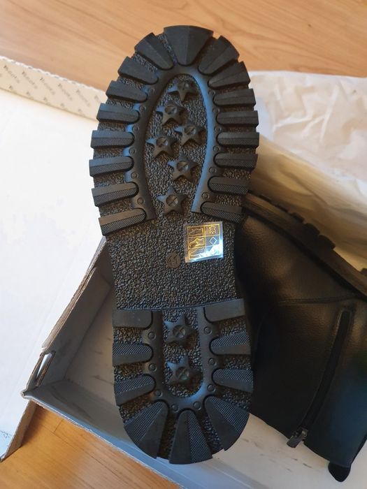 Cizme/ghete aspect militar italiene, din piele naturala