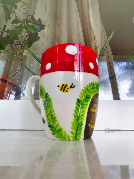 Cană pictată manual