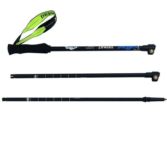 DEPART ультралёгкие надежные карбоновые трекинговые палочки на клипсах