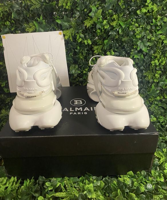 Adidasi/Sneakers Balmain Unicorn full white