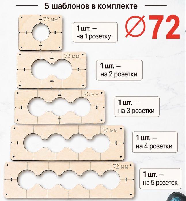 Шаблон для подрозетников