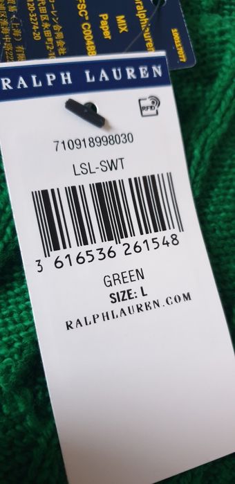 POLO Ralph Lauren Cable Cotton / Knit / L НОВО! ОРИГИНАЛ Мъжки Пуловер
