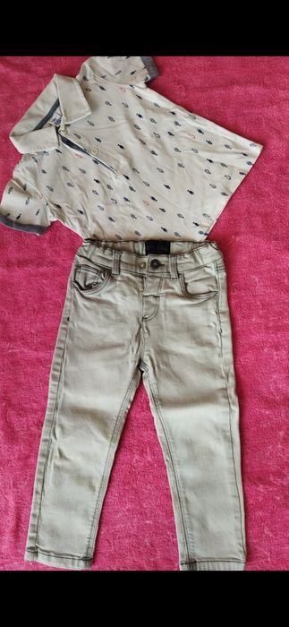 Детские вещи. Рубашка, джинсы