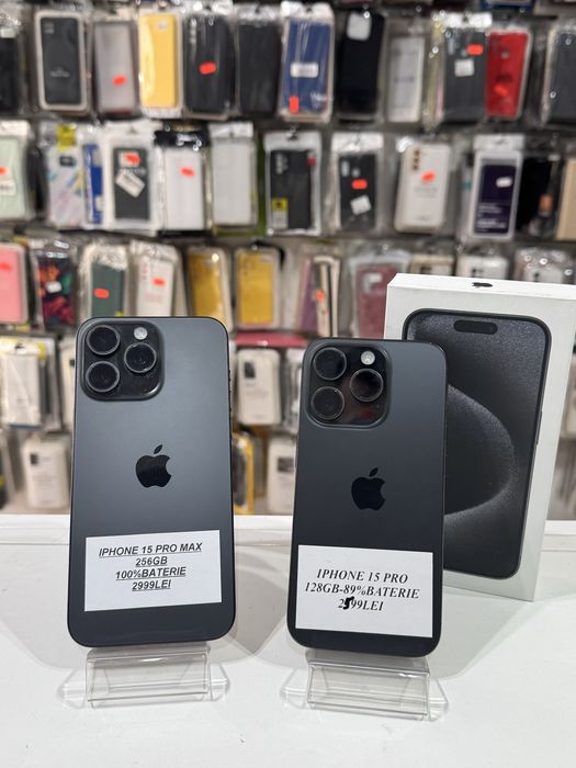iSellStore Valcea: iPhone 15 Pro / 15 Pro Max Black