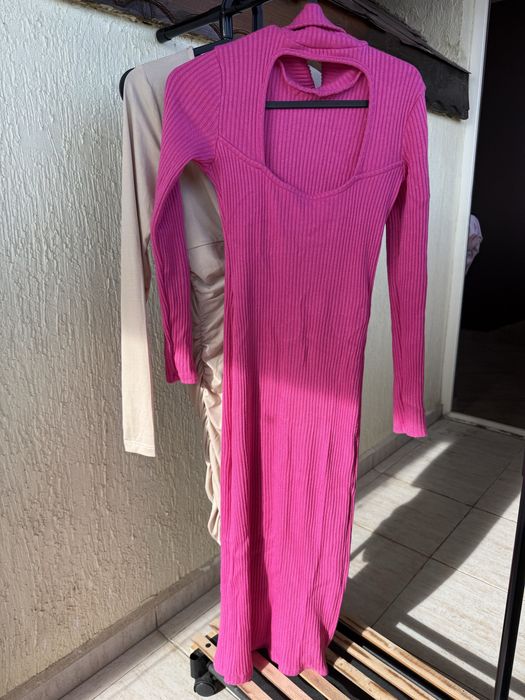 Дълга рокля - розова