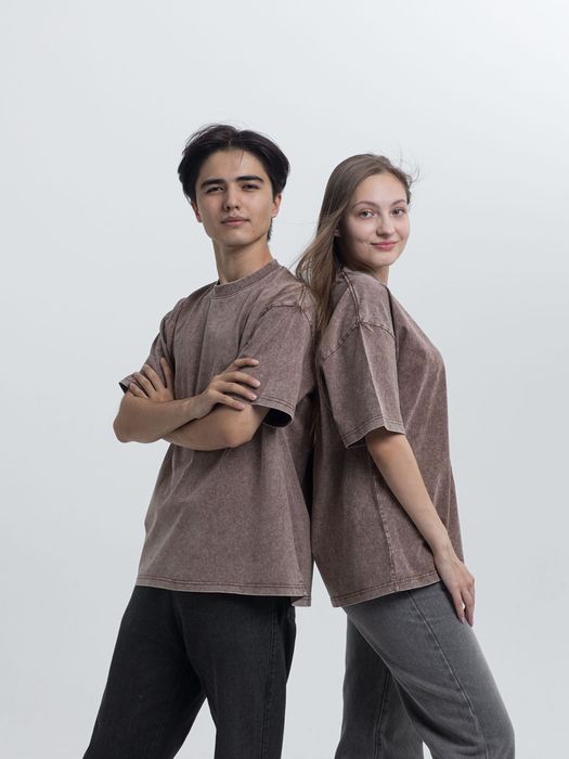 Варенная футболка с эфектом оптом и штучно