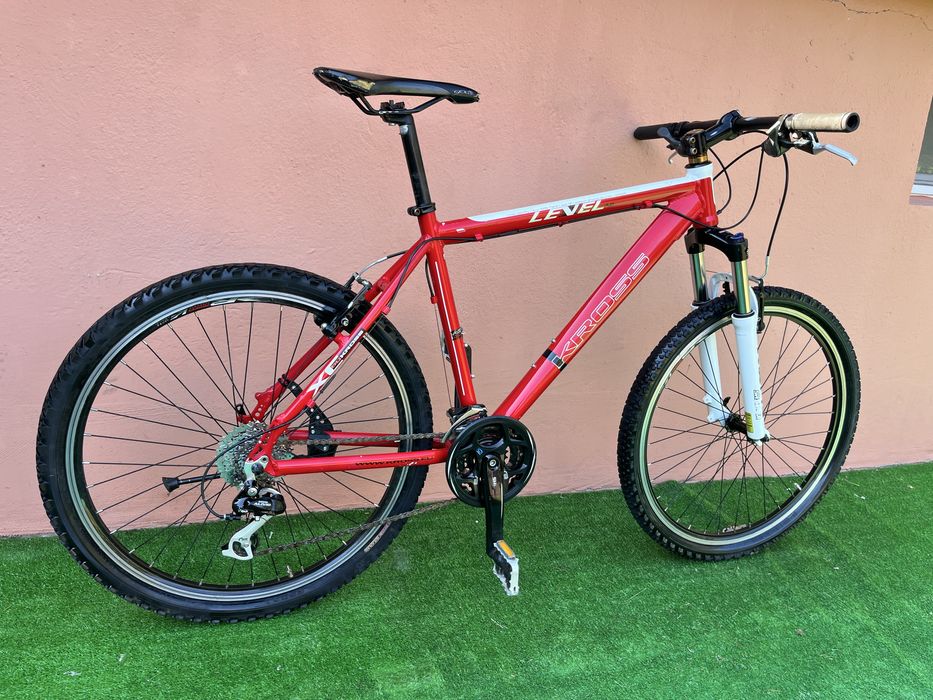 Като Нов Алуминиев Велосипед KROSS LEVEL 26цола 8х3 Внос Германия