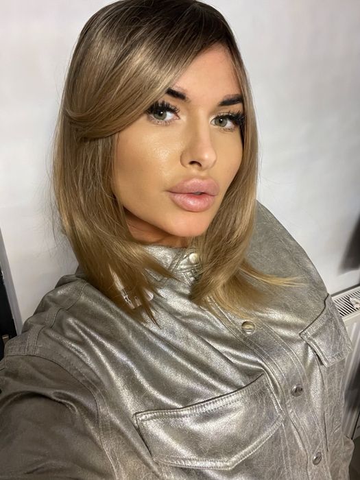 Peruca blond caramel / saten