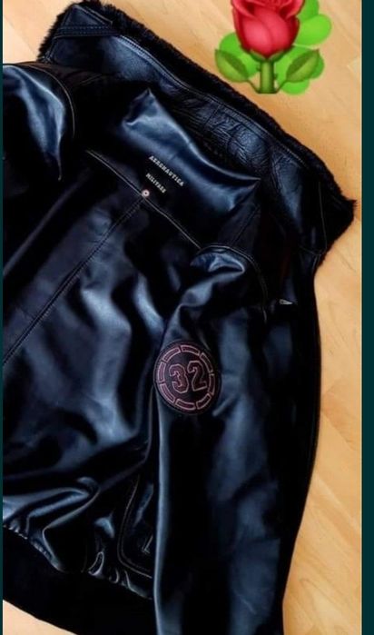 Geaca Aeronautica Militare (tip aviator),piele naturala 100%
