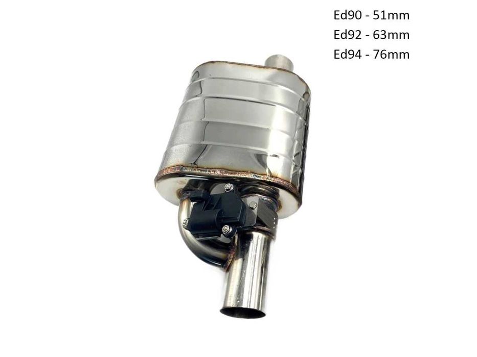 Tavă de evacuare stânga supapă, amortizor și telecomandă 51 /63 /76MM