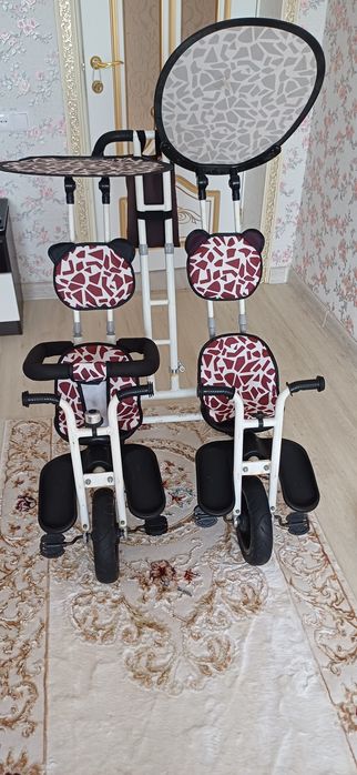 Детский Велосипед для двойни бок о бок