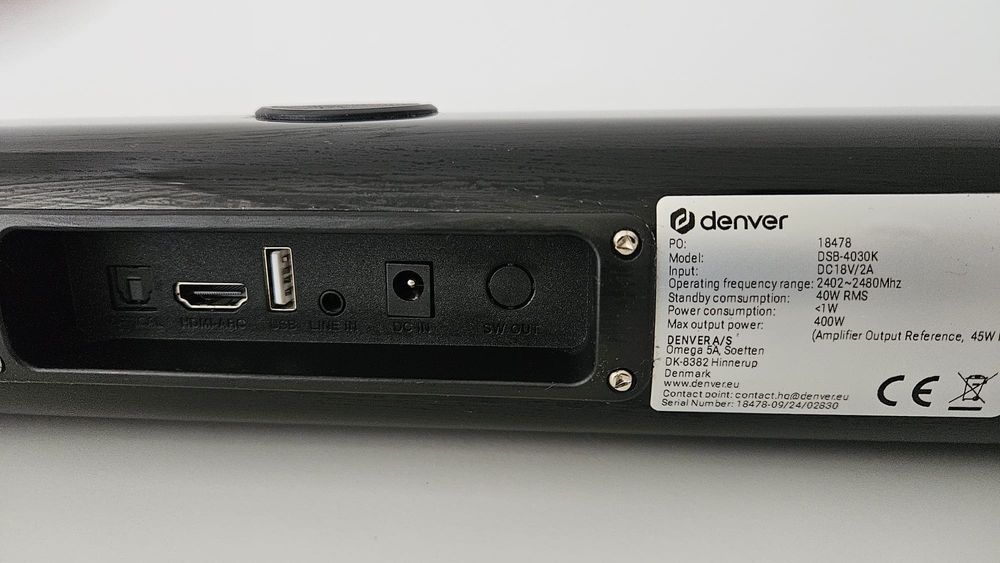 Soundbar Denver DSB-4030 negru