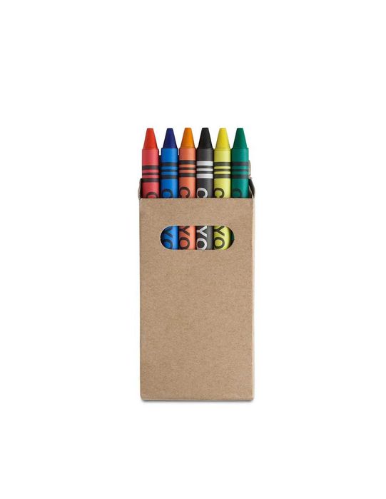 Set creioane colorate in cutie carton reciclat