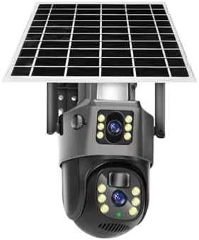 Camera de Supraveghere Duala 4G, 6MP Slot de Cartela SIM, Panou Solar