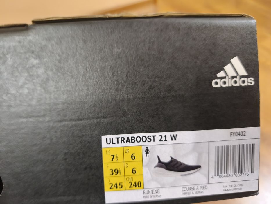 Adidas Ultraboost 21 W обувани веднъж