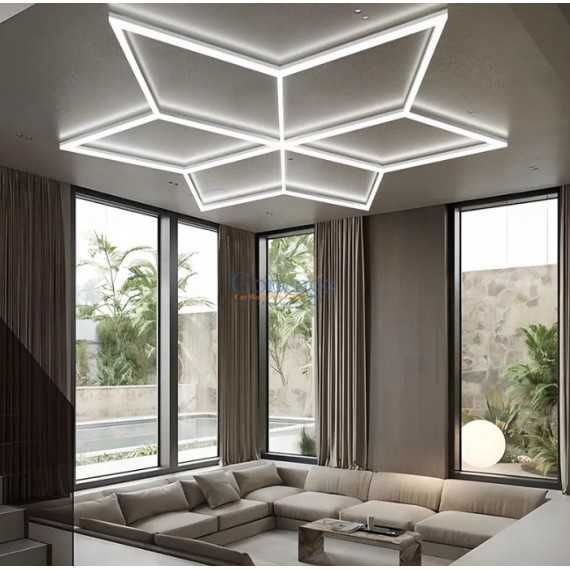 Iluminat LED HEXagonal HoneyComb 235x165cm configuram orice dimensiuni