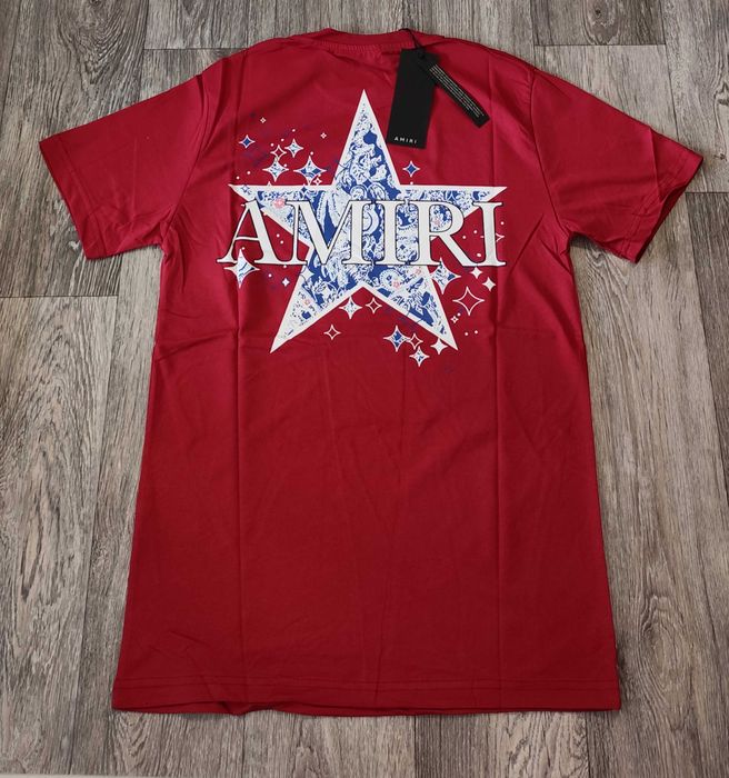 Нова мъжка тениска фланелка Amiri блуза фланелка памук heron