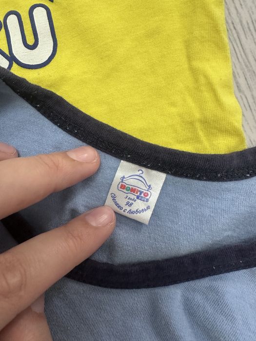 Детские футболки на 8-12 месяцев