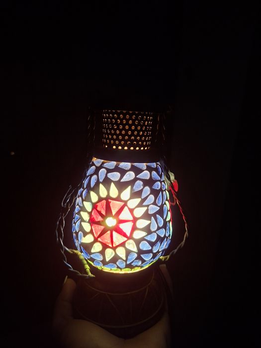 Лампа настольная мозаика электрическая