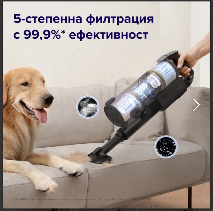 Вертикална прахосмукачка Levoit LVAC-200, черна