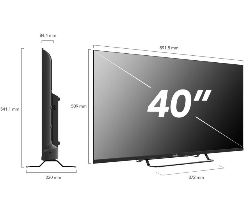 Смарт телевизор SmartTech QLED 40QW01V, 40"