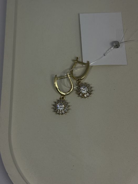 Золото/ серьги 585/