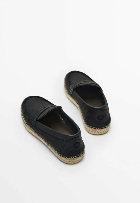 Кожаные эспадрильи Massimo Dutti Limited Edition