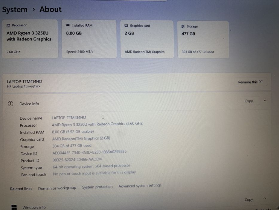Продам HP ноутбук 64Gb