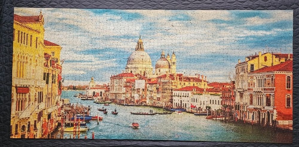 Панорамен пъзел Educa от 3000 части - Гранд канал Венеция
