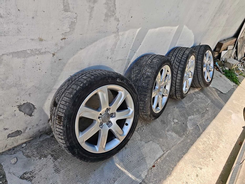 18 5х112 8.5ж ет32 лети джанти 4G8 601 025 AG за Ауди с гуми 245 45 18 Audi 5x112 8.5j et32 66.6mm