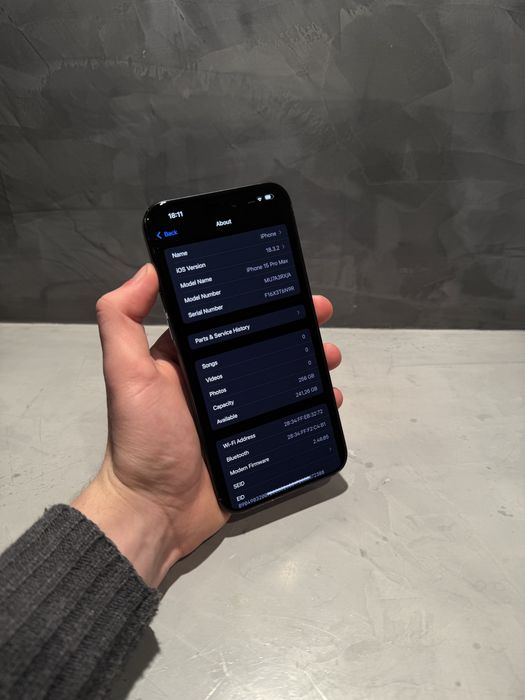 100% battery! КАТО НОВ Iphone 15 Pro Max Blue Titanium