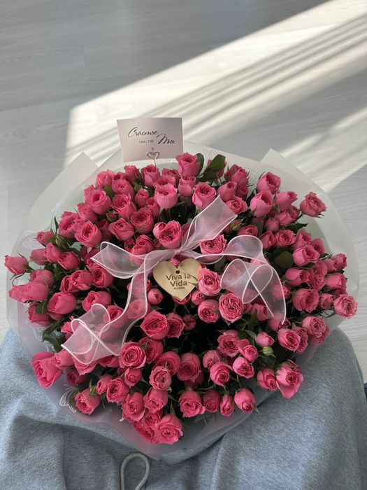 Цветы кустовые розы