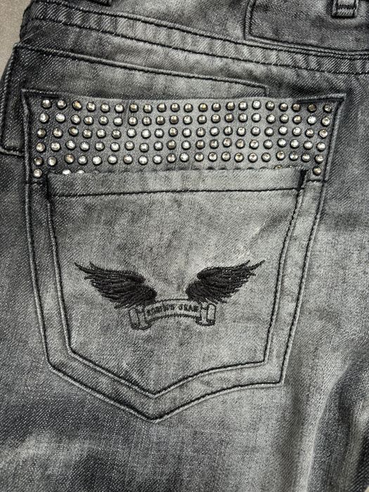 Robins Jean – сиви дънки с камъни (rhinestones)