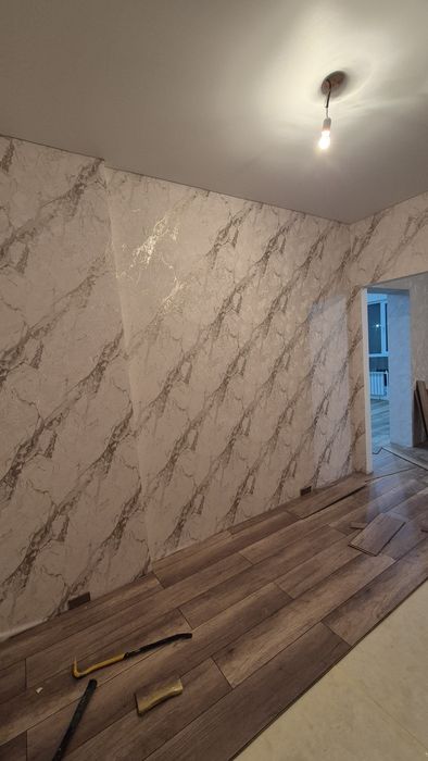 Поклейка обоев от 600 ТГ.