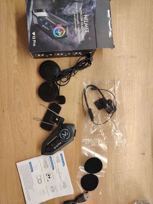 Intercom casca Bluetooth V12 Pro